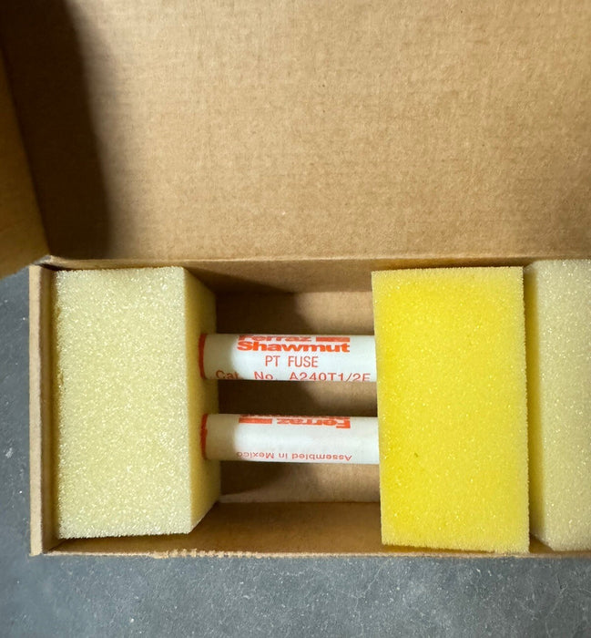 2 FUSES Mersen Ferraz A240T1/2E Amp-Trap 2400V PT FUSE FERRAZ SHAWMUT 1/2E AMP