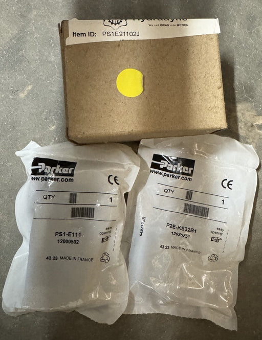 1238565 PARKER PS1E21102J / PS1E21102J PS1-E111 + P2E-KS32B1 HYDRADYNE NC 12VDC