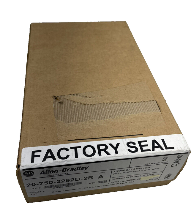 2021 NEW SEALED 20-750-2262D-2R ALLEN BRADLEY POWERFLEX 750 I/O OPTION CARD 115V