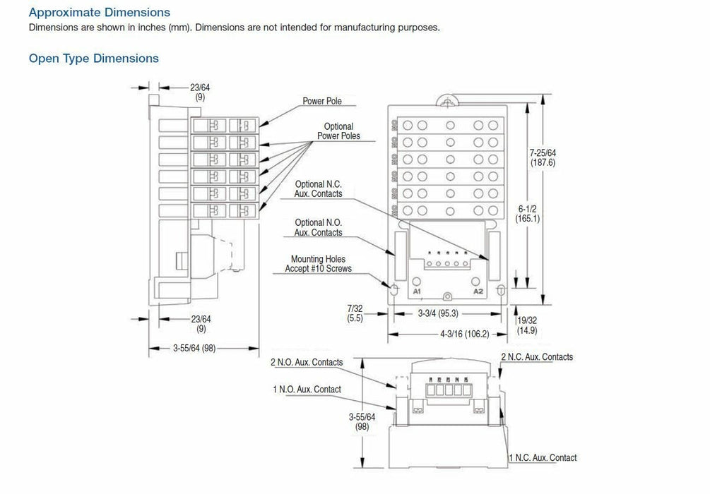 500LG NEW SEALED AC LIGHTING CONTACTOR 500LG-600A3-E 277 VAC # 6 N.O  CONTACTS