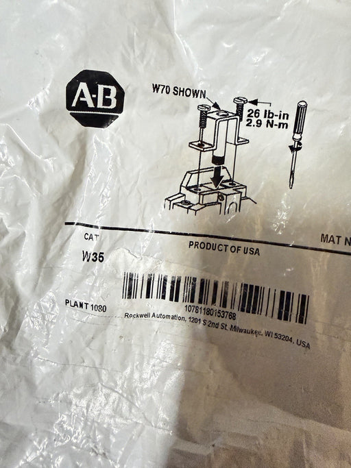 NEW ALLEN BRADLEY W35 OVERLOAD HEATERS BIMETALLIC HEATER NEMA MOTOR PROTECTION