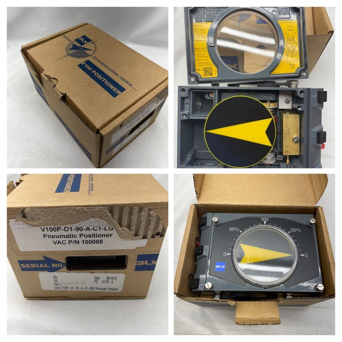 NEW V100P-D1-90-A-C1-LG BLX / VAC V100P PNUEMATIC POSITIONER 3-15 PSI INPUT V100