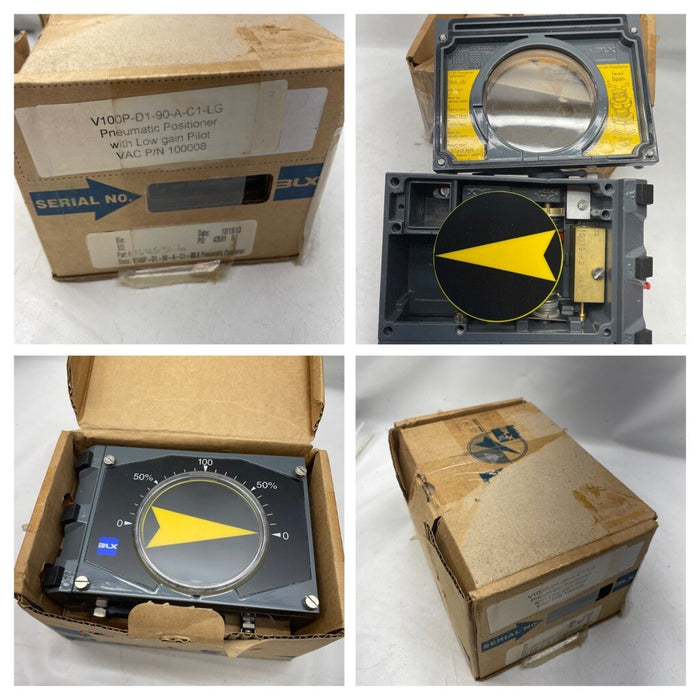 NEW V100P-D1-90-A-C1-LG BLX / VAC V100P PNUEMATIC POSITIONER 3-15 PSI INPUT V100