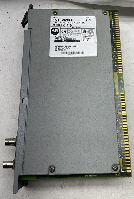 1771-ACNR /B Allen Bradley PLC 5 CNET Remote I/O Adapter 1771ACNR