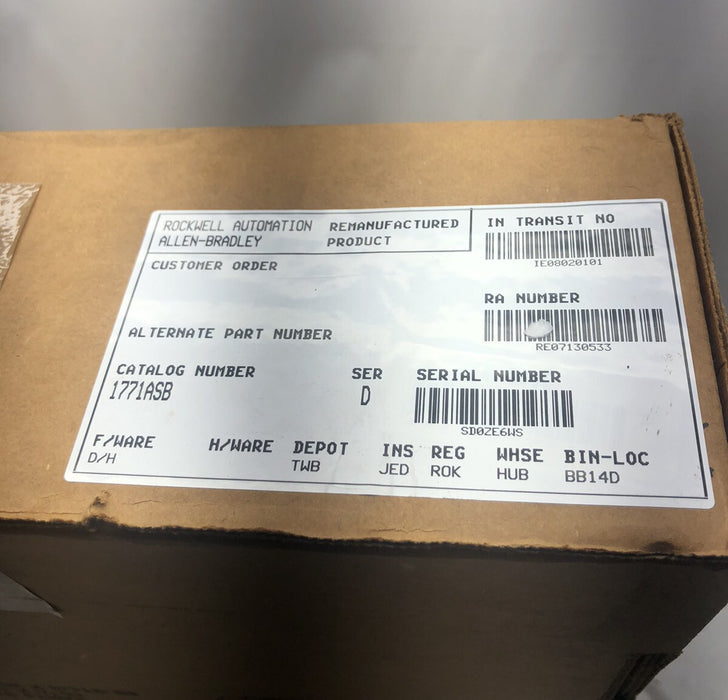 1771-ASB SEALED REMAN 1771-ASB D ALLEN-BRADLEY REMOTE I/O ADAPTER MODULE RIO