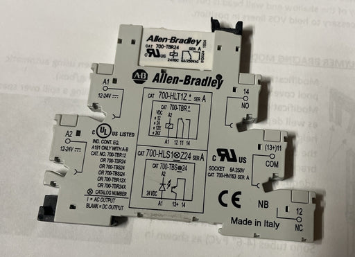 ALLEN BRADLEY 700-HLT 700-TBR24 INTERFACE MODULE INTERPOSING RELAY 700H-HLT1Z