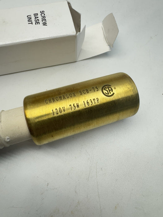 FREEZE PROTECTION CHROMALOX SCB-75 75 WATT 120VAC HEATER FOR LIGHT SOCKET