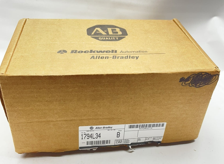 1794L34 NEW ALLEN BRADLEY 1794-L34 B FLEXLOGIX CONTROLLER LOGIX 5434 NIB