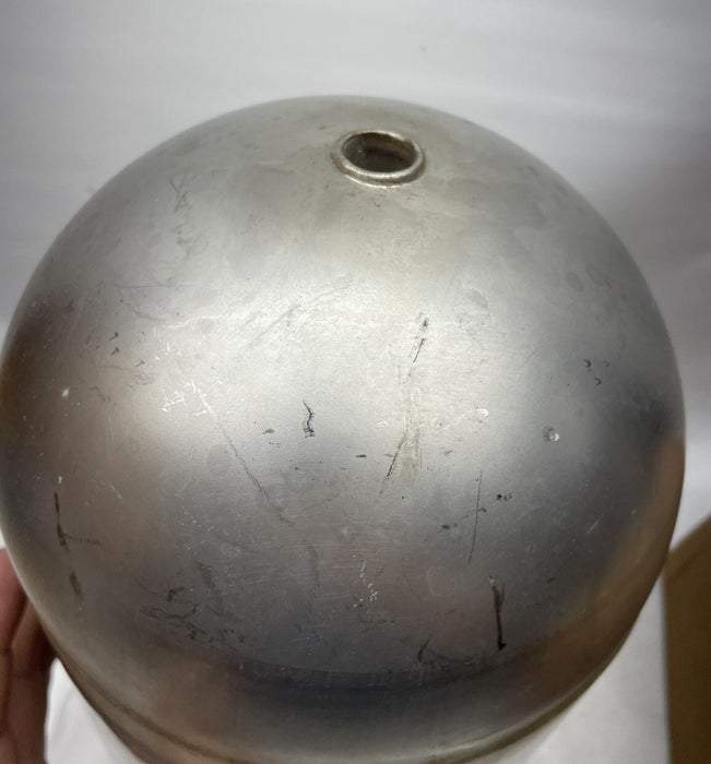 NEW STAINLESS STEEL FLOAT OVAL SHAPED 12"X 7" WITH 1/2" ROD HOLE