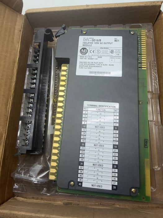 1771-OD16 /B ALLEN BRADLEY ISOLATED 16 POINT 120 VAC OUTPUT MODULE 1771OD16