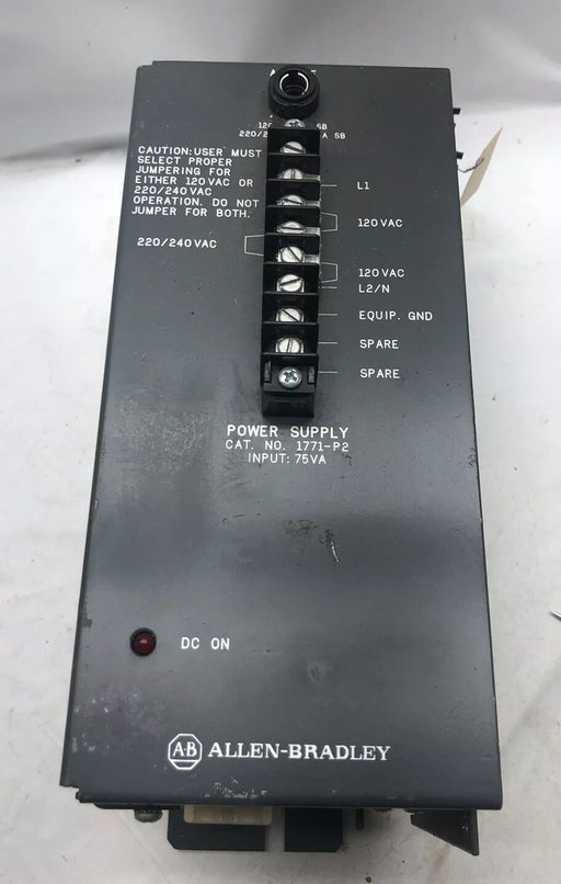 MISSING THE FUSE AND HOLDER CAP 1771-P2 120 / 240 VAC 1771 POWER SUPPLY 1771P2