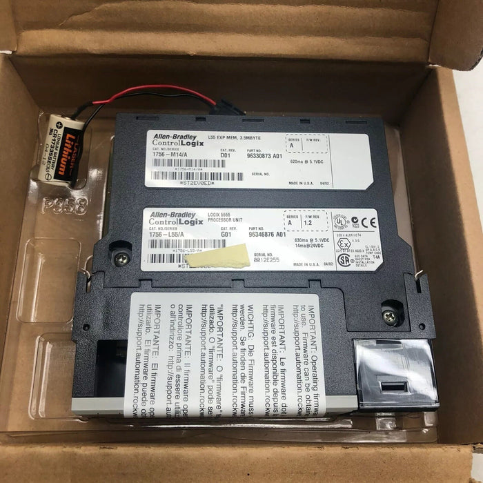 NEW 1756L55M14 A ALLEN BRADLEY LOGIX 5555 CONTROLOGIX PLC PROCESSOR UNIT