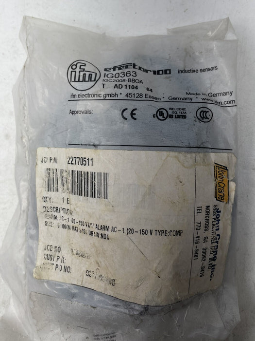NEW JOHN CRANE 22770511 SAFEMATIC ALARM PROXIMITY SENSOR BRACKET AC-1 IG0363
