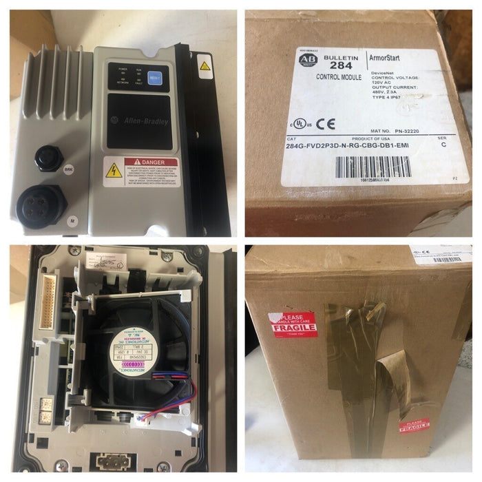 284G ALLEN BRADLEY ARMORSTART CONTROL MODULE 284G-FVD2P3D-N-RG-CBG-DB1-EMI 32220