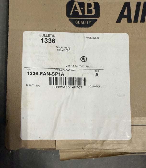 Allen Bradley 1336-FAN-SP1A Ser A New in the factory  box drive vfd 1336