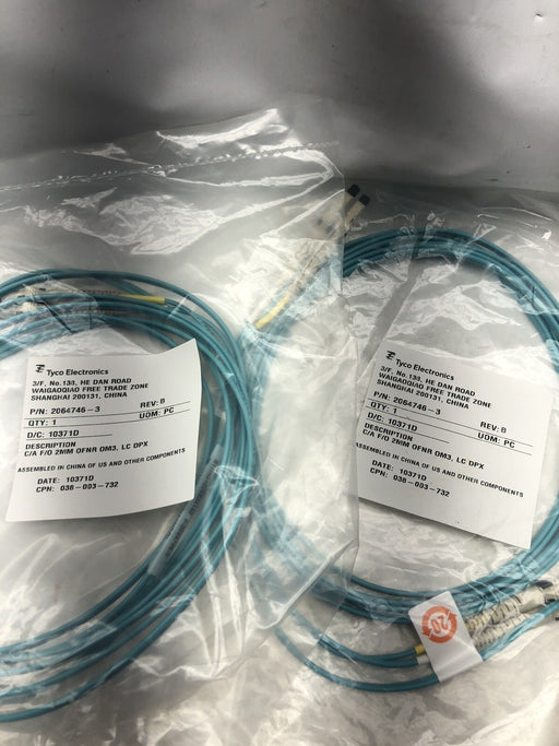 LOF OF 13 ASSORTED CABLES TRIPP LITE OWNING CORNING FIBER PATCH CABLES