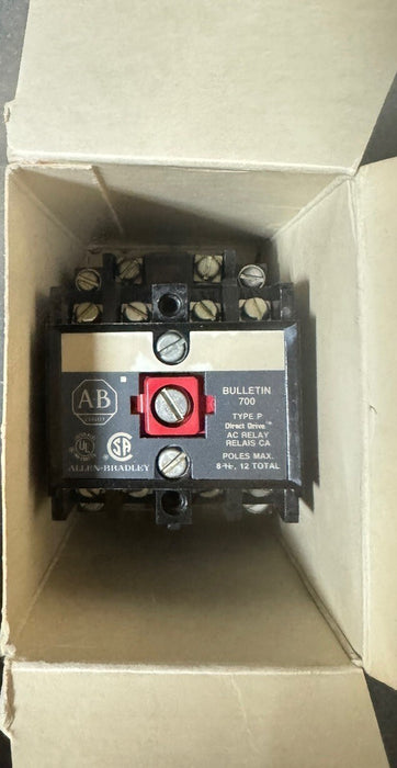 700-P400A1 SER A NEW ALLEN-BRADLEY BULLETIN 700 TYPE P 120 VAC RELAY 4 N.O
