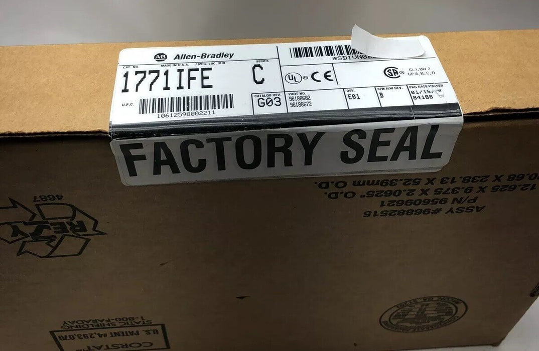 NEW SEALED 1771-IFE /C  PLC-5  ALLEN BRADLEY Analog Input Card AB