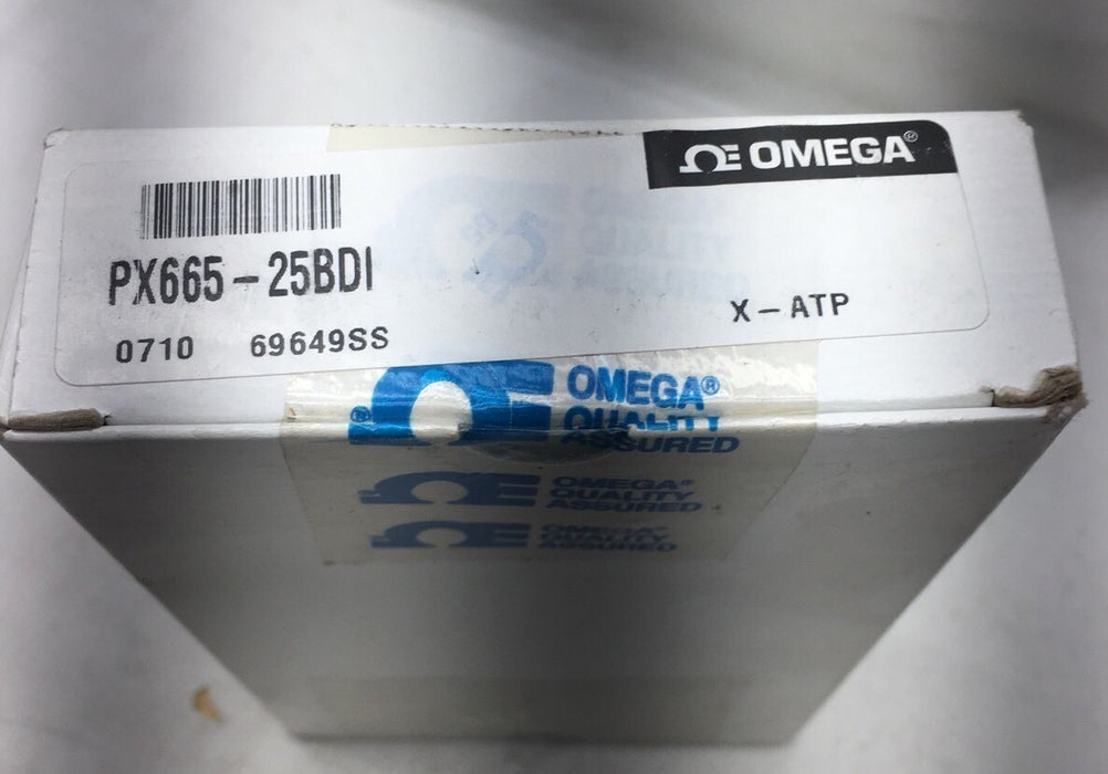 NEW OMEGA PX665-25BDI 4-20ma OUTPUT -25 /+25 INH2O DIFF PRESSURE TRANSMITTER NIB
