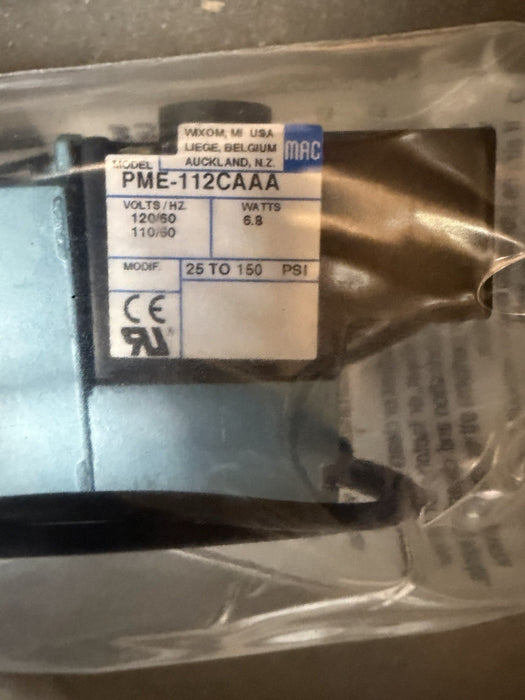 New MAC Valves 811C-PM-112CA-152 Solenoid Valve 110/120V Coil