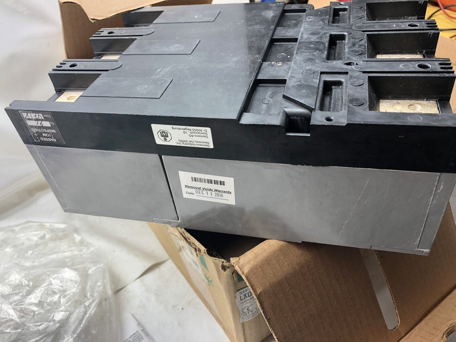NEW LXD63B500 SIEMENS MCCB 500 AMP CIRCUIT BREAKER LXD63-A SENTRON NIB FRAME: LD