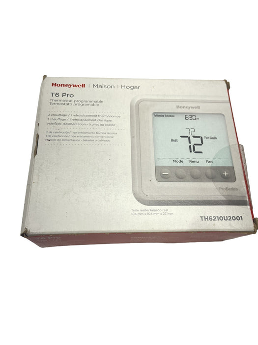 NEW HONEYWELL HOME T6 PRO THERMOSTAT PROGRAMMABLE  HVAC TH6220U2000