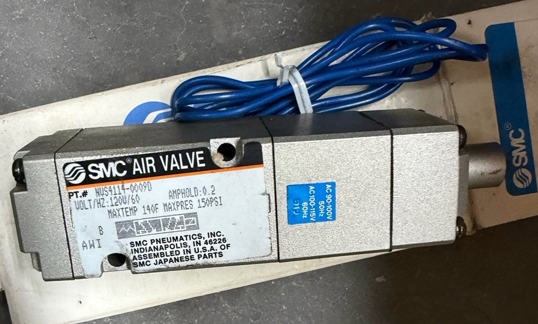 SMC Air control solenoid valve NVS4114-0009D SMC PNEUMATICS 120V