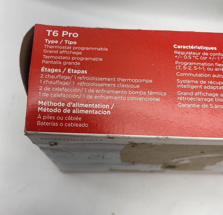 NEW HONEYWELL HOME T6 PRO THERMOSTAT PROGRAMMABLE  HVAC TH6220U2000