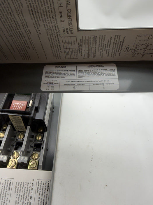 NEW  609-AAW SEALED ALLEN-BRADLEY 3 PHASE AC MANUAL STARTER NEMA TYPE 12