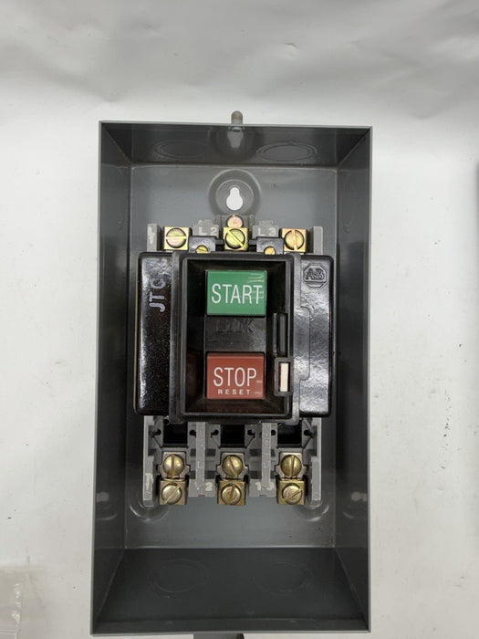 NEW  609-AAW SEALED ALLEN-BRADLEY 3 PHASE AC MANUAL STARTER NEMA TYPE 12