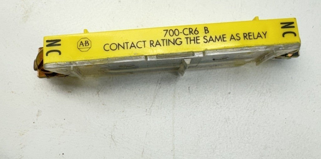 NEW ALLEN BRADLEY 700-CR6 CONTACT CARTRIDGE TYPE R RELAY N.C. PLC