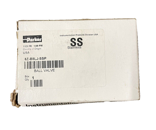 New Parker 8Z-B8LJ-SSP B8L SERIES 1/2