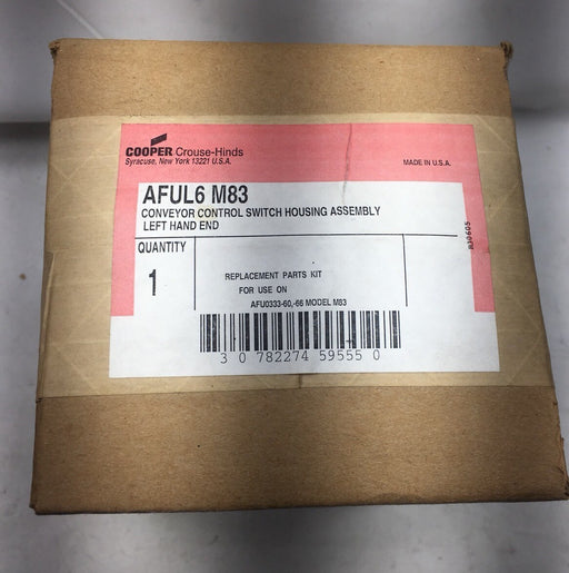 NEW COOPER CROUSE HINDS AFUL6 M83 CONVEYOR SWITCH LEFT HAND ASSEMBLY AFUL6-M83