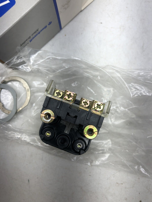 ALLEN-BRADLEY 800H-A2A SER T NON-ILLUMINATED BLACK FLUSH HEAD PUSH BUTTON
