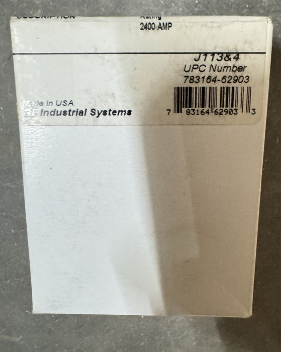 SEALED GE TR32B2400 2400 AMP Rating Plug SPECTRA RMS General Electric