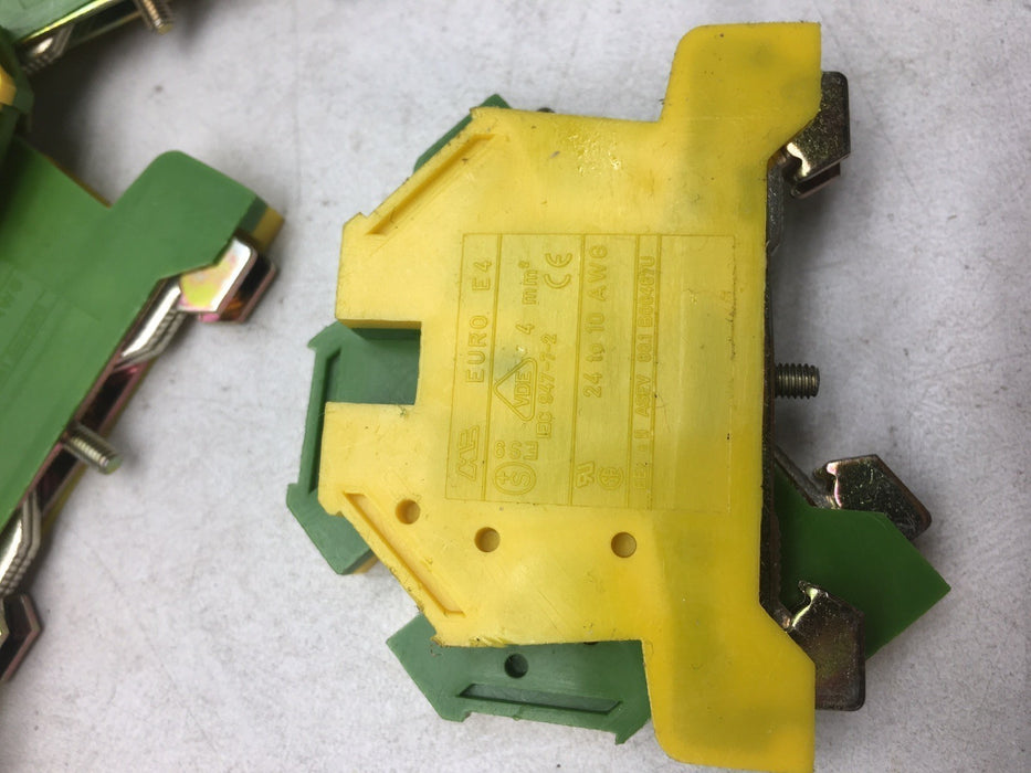 QTY 10PCS NEW MORSETTITALIA  EURO 4 E4 GROUNDING TERMINAL BLOCKS NNB 43400 E