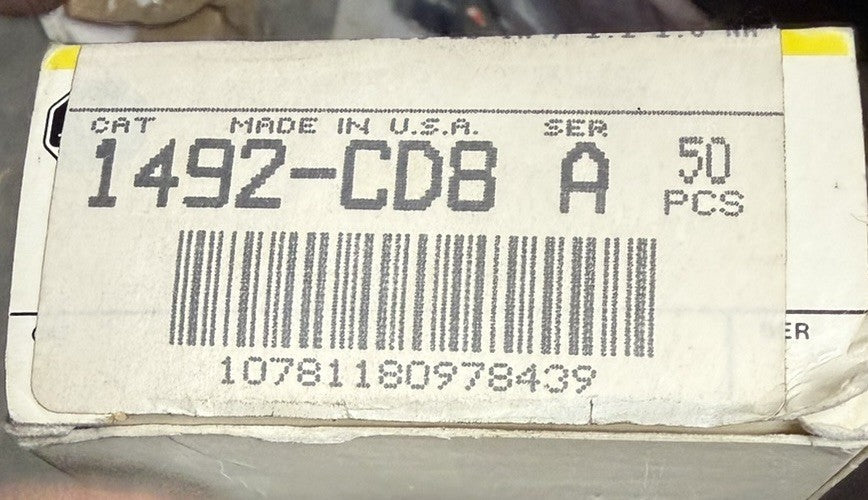 NEW OLD STOCK ALLEN BRADLEY 1492-CD8 TERMINAL BLOCK PACK OF 50
