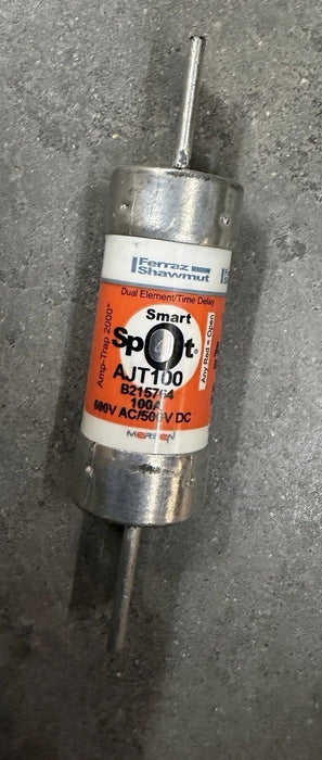 Ferraz Shawmut AJT100 Fuse 100A AJT 600V AC AMP-TRAP DUAL ELEMENT TIME DELAY
