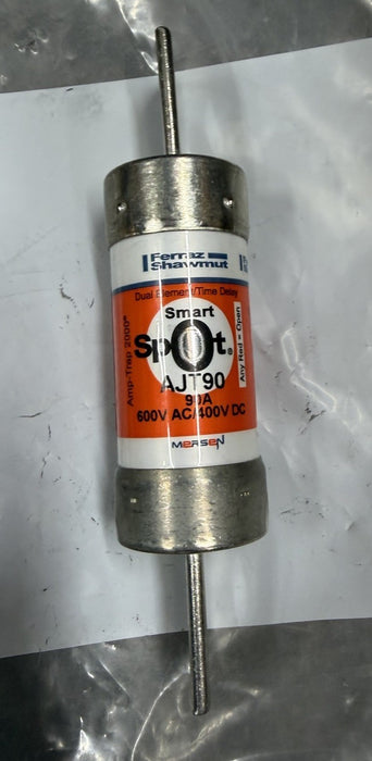 Ferraz Shawmut AJT90 Fuse 90A AJT 600V AC AMP-TRAP DUAL ELEMENT TIME DELAY