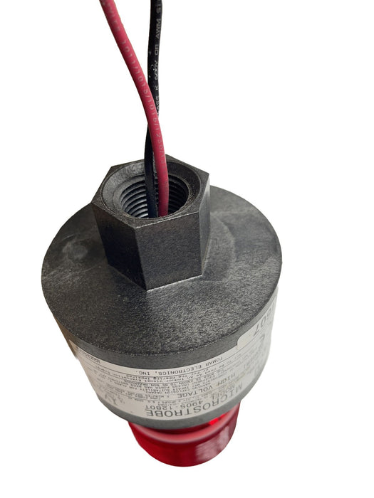 NEW 490S-1280T RED MICROSTROBE BY TOMAR 12-80 VDC , 16-24 VAC HAZERDOUS LOCATION