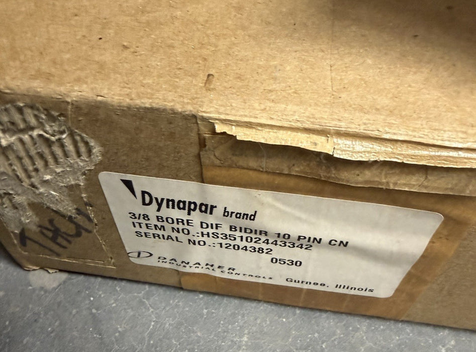 NORTHSTAR / DANAHER CONTROLS HS351024 DYNAPAR MODEL HS35102443342 ENCODER 3/8"