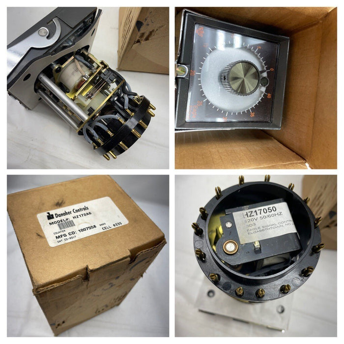 NEW DANAHER MODEL HZ172A6 COUNTER 0335 / 1007558 0-40 COUNTS 120/240 VAC HZ17050