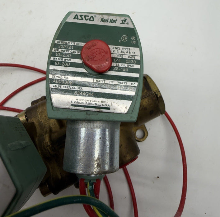 NEW ASCO EF8344G44 SOLENOID VALVE 110/120V  50/60 HZ