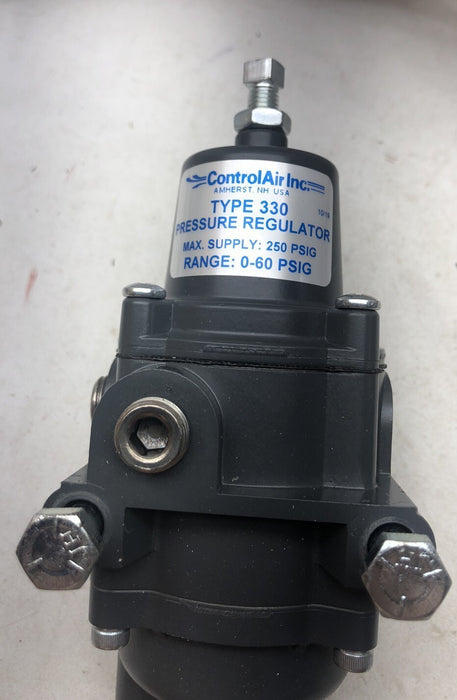 NEW CONTROLAIR TYPE 330 PRESSURE REGULATOR PNEUMATIC 0-60 PSI RANGE