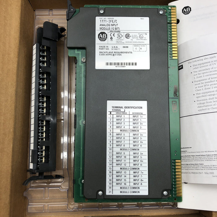 NEW 1771-IFE Analog Input ALLEN BRADLEY 1771-IFE/C NIB 2007-2008