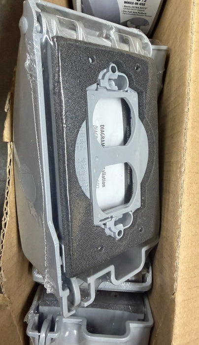 6pcs box HUBBELL TAYMAC Mx4280s 1-Gang Vertical In Use Weatherproof Cover 3.5"W