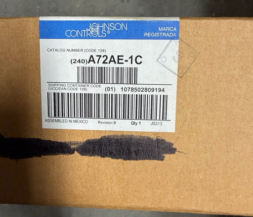 Johnson Controls A72ae-1C Line Volt Mechanical Tstat Close On Rise 25-90 Degrees