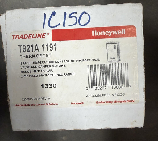 T921A 1191 NEW UNUSED HONEYWELL THERMOSTAT PROP VALVE DAMPER CONTROL TRADELINE