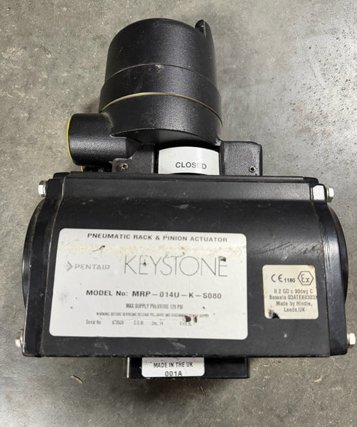 New Tyco Keystone MRP-014U-K-S080 Pneumatic Actuator KS-0F20H100-00-0R1 K-SWITCH
