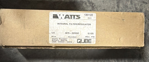 PARKER / WATTS B75-02DGC 1/4” Npt Filter Regulator Filter/Regulator NIB
